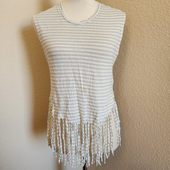 Rebecca Minkoff Striped Festival Tank - Light Blue & Ivory Striped - XXS - Picture 2 of 5